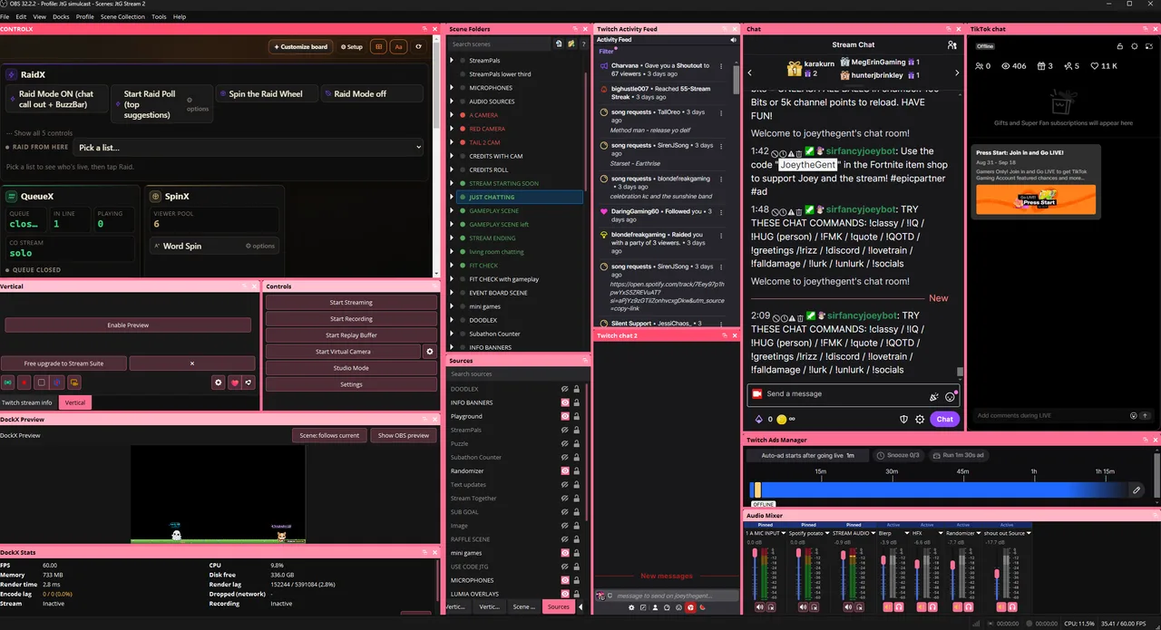 DockX recolored with a pink one click look